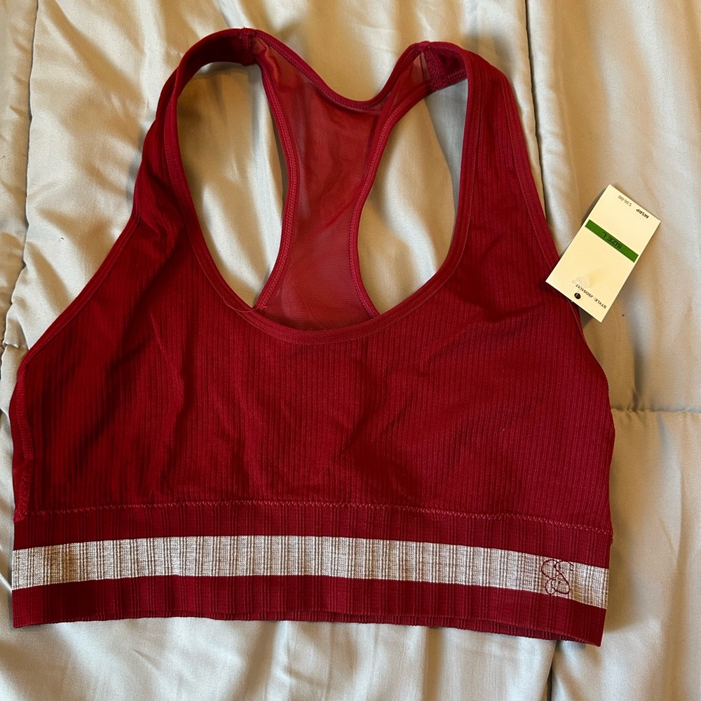 Jessica Simpson Red Racerback Sports Bra